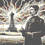 Current Kya Hai ( a image of nikola tesla )