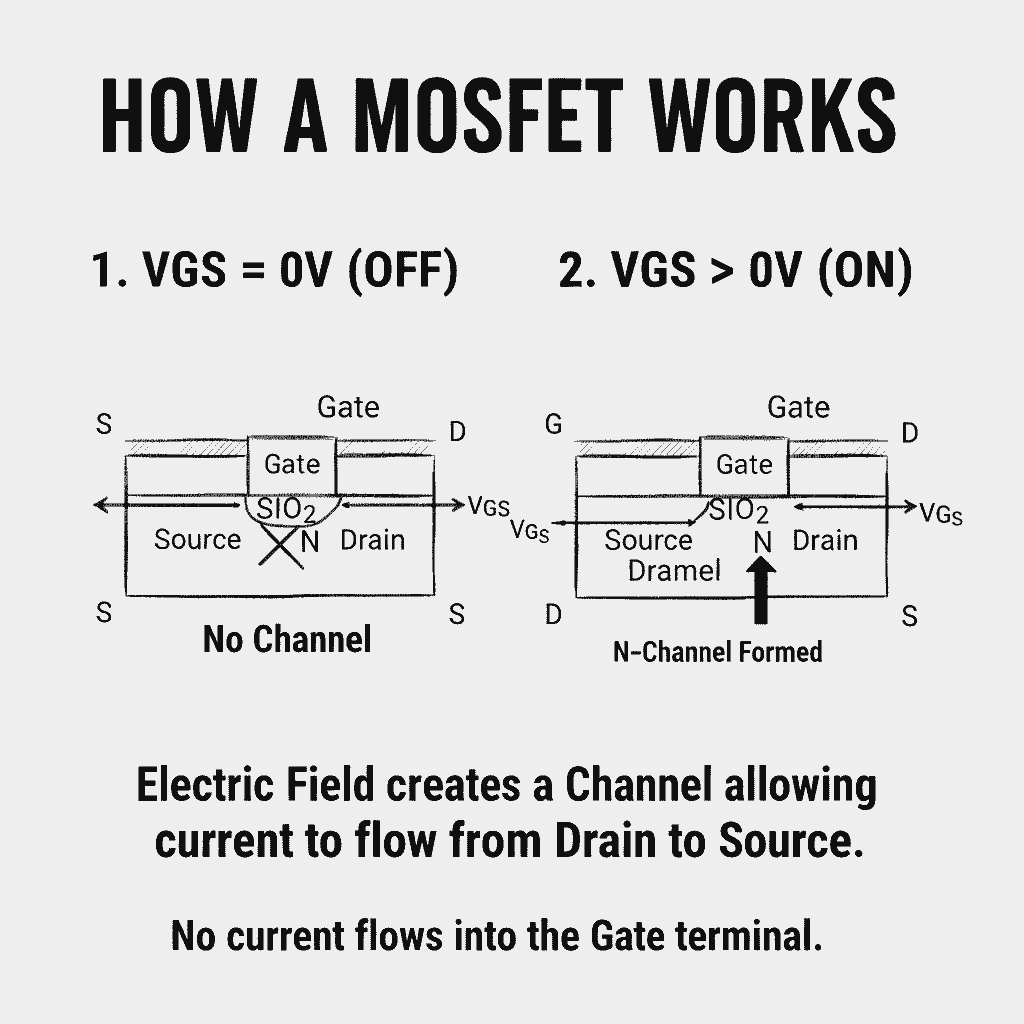 MOSFET कैसे काम करता है