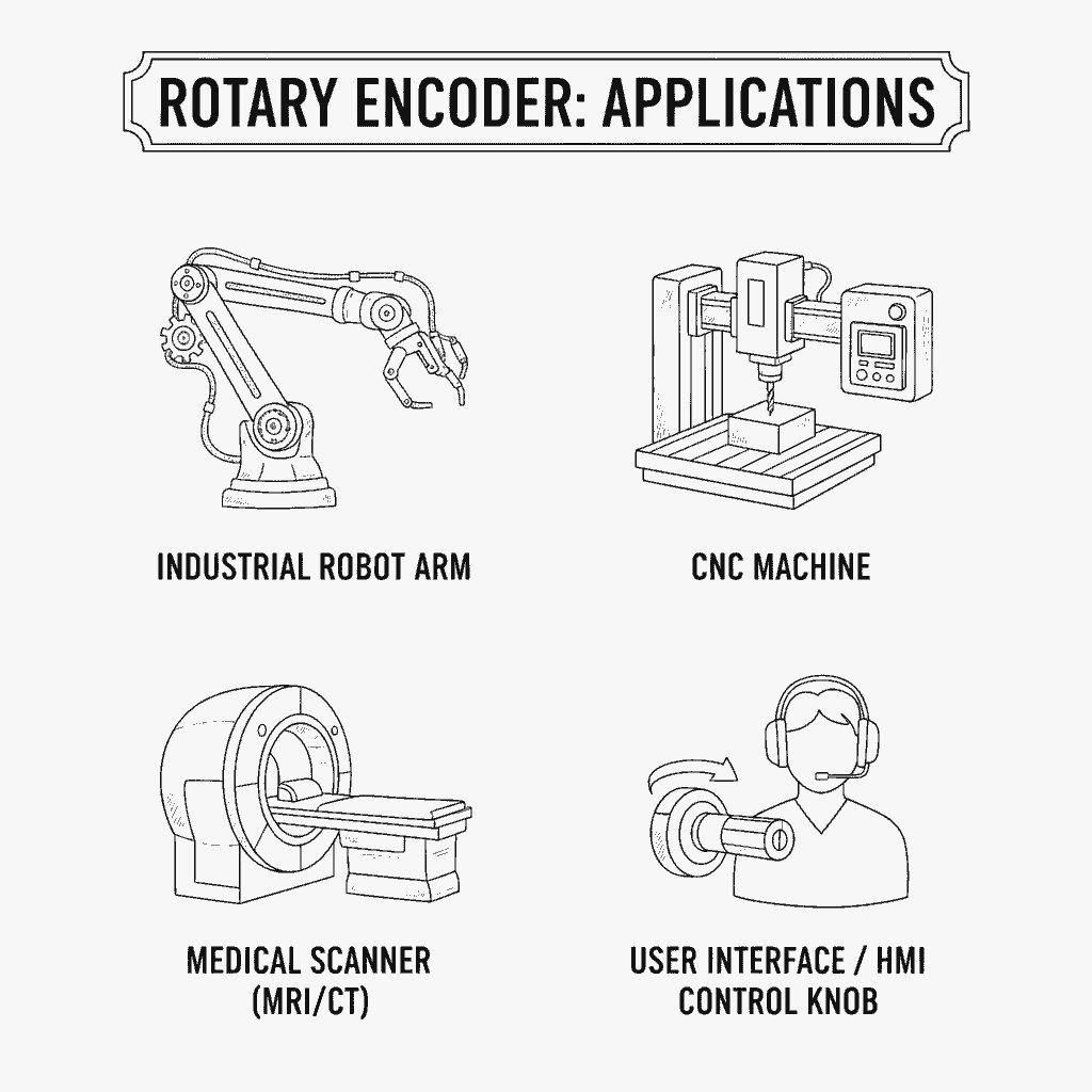 Rotary Encoder के उपयोग