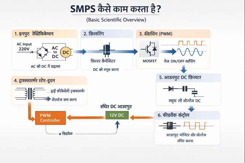 SMPS कैसे काम करता है?