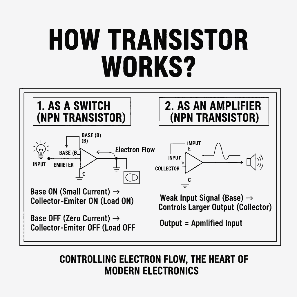 ट्रांजिस्टर कैसे काम करता है