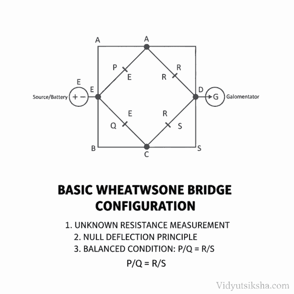 Basic Wheatstone Bridge Configuration Diagram