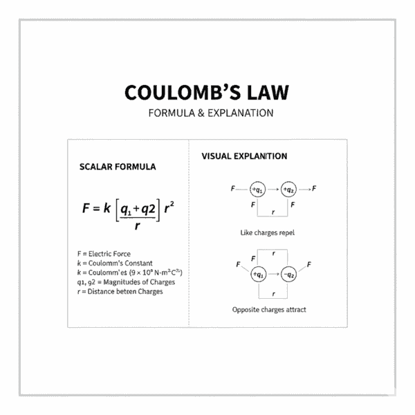image of Coulomb’s Law formula