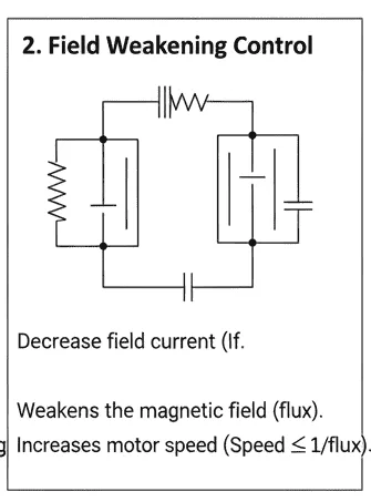dc shunt motor speed control bye field weakening method