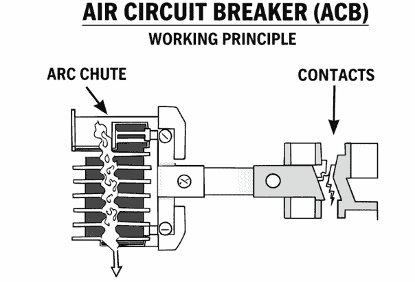 ACB Working Principle Diagram (ACB Full Form in Electrical)