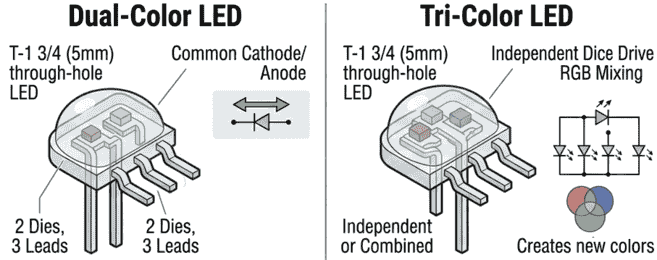 Dual-Tri Color Led diagram