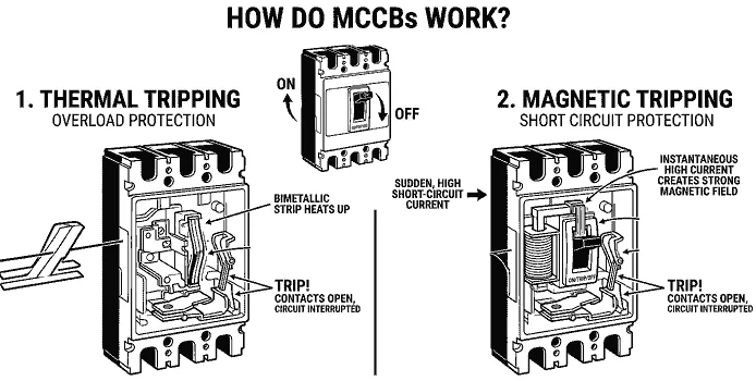 How Do MCCBs Work diagram (MCCB Full Form)