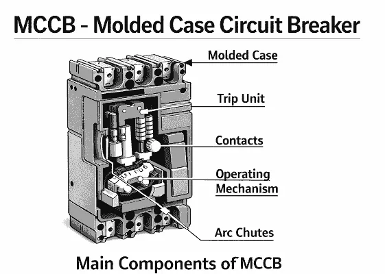 Main Components of MCCB (MCCB Full Form)