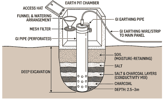 Pipe Earthing Diagram