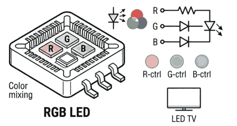 Rgb led explained diagram