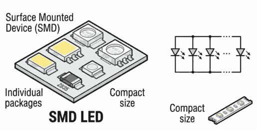 LED कितने प्रकार के होते हैं (Smd Led) Diagram
