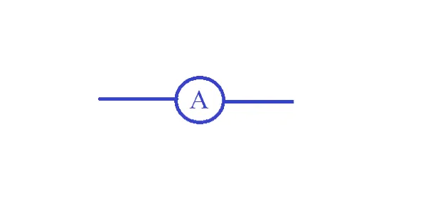 Symbol of a Ammeter (एमीटर क्या है और कैसे काम करता है)
