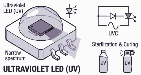 Cob Led Diagram (LED कितने प्रकार के होते हैं)