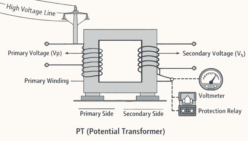 What is a potential transformer (PT Full Form in Electrical)