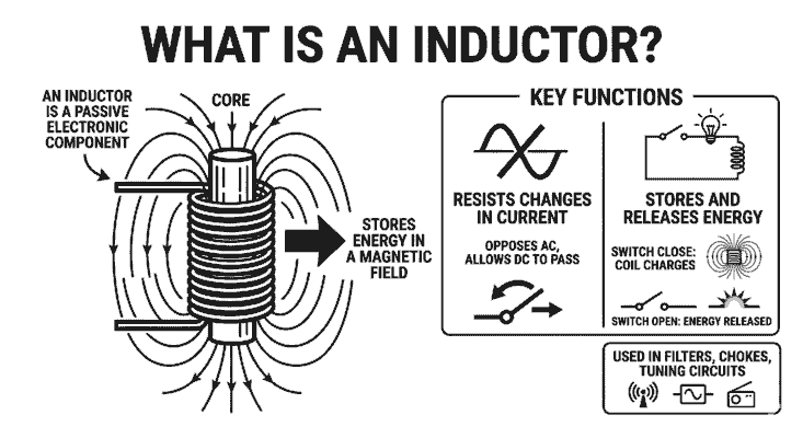 What is Inductor a explained image (इंडक्टर क्या है)