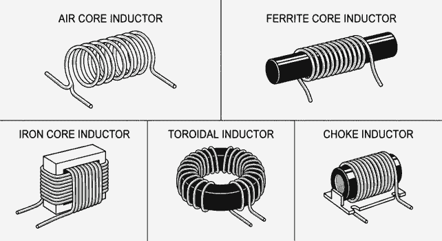 types of inductor image