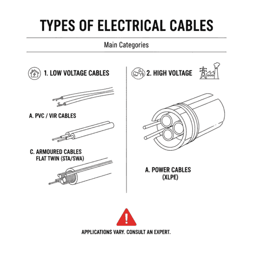 Types Of Cables Example (केबल कितने प्रकार का होता है)